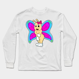 Butterfly with Ribbon Long Sleeve T-Shirt